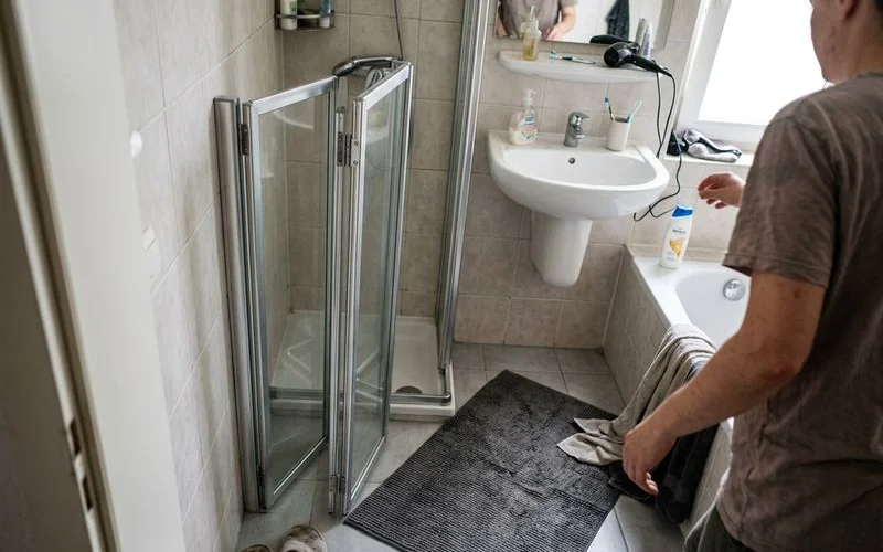 Shower & Folding Glass Doors in progress