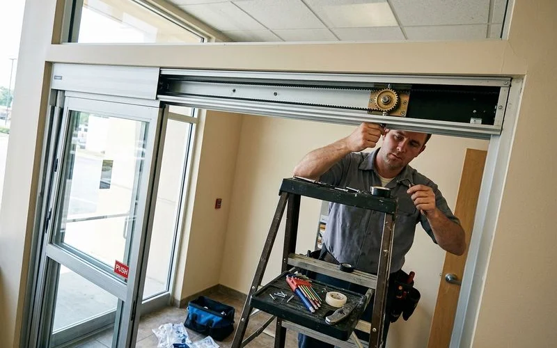 Automatic Sliding Doors in progress