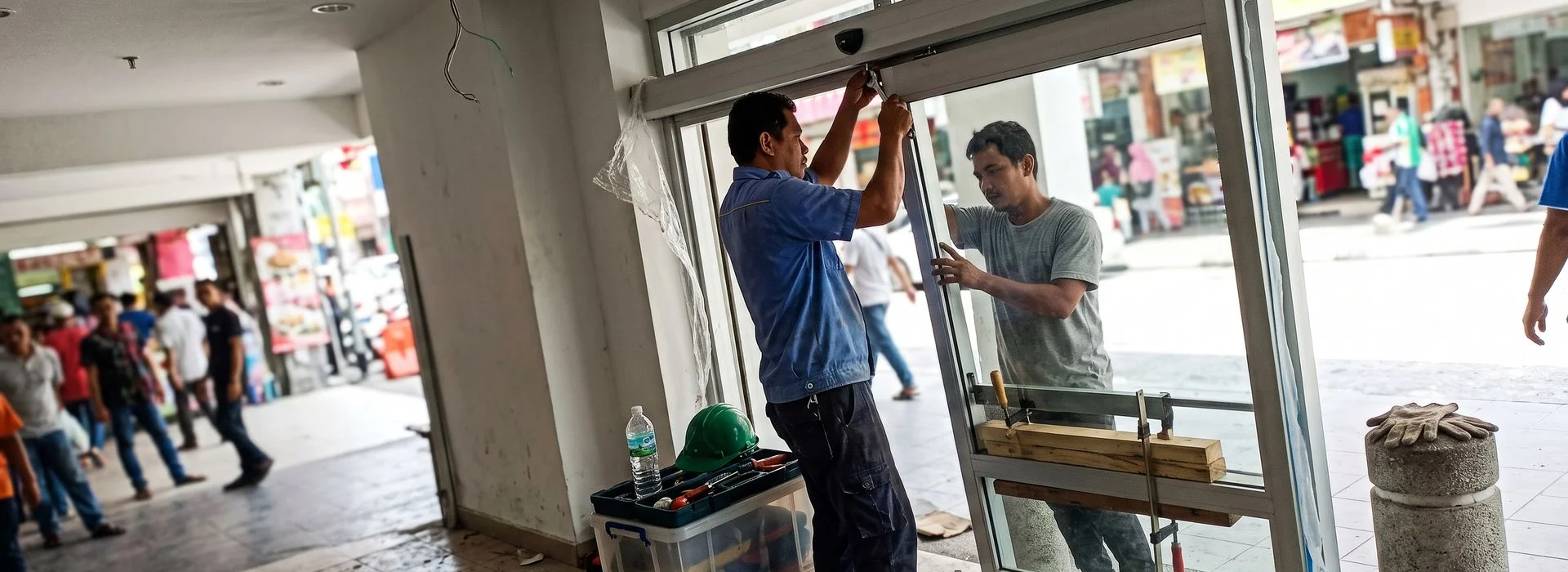 Automatic door and glass services in Cheras
