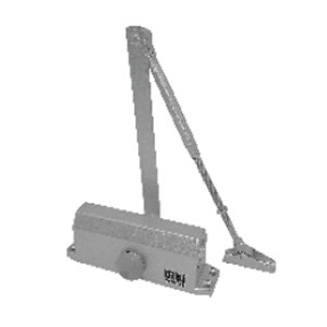 Automatic door closer mounted at the head of a door in Malaysia